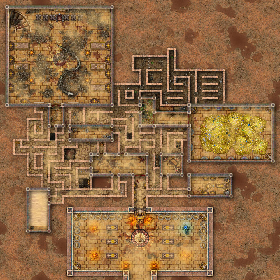 Map of the First Floor of the Tomb of the Sahni
