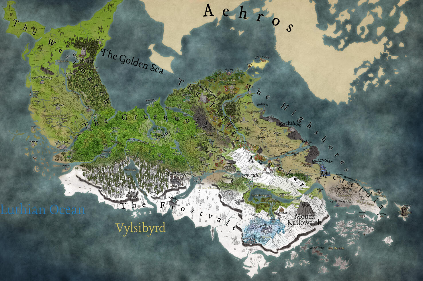 Map of Vylsibyrd