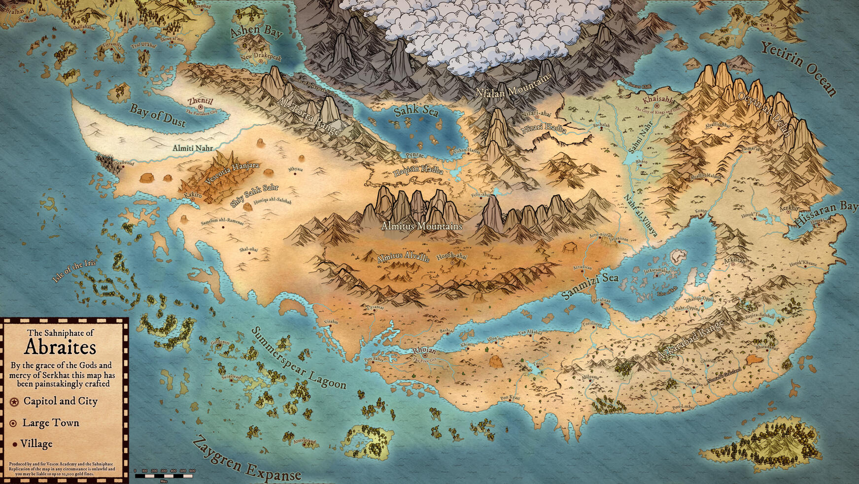Map of Abraites