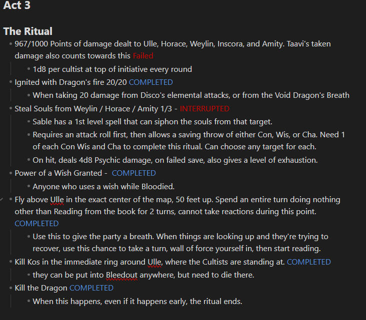 A villain's ritual underway for D&D 5e